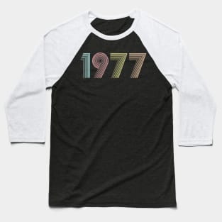 Vintage 1977 43nd Birthday Gift idea Men Women Baseball T-Shirt